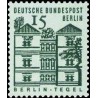 1 عدد تمبر سری پستی - ساختمانهای قرن دوازدهم آلمان - 15 فنیک -برلین آلمان 1964