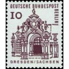 1 عدد تمبر سری پستی - ساختمانهای قرن دوازدهم آلمان - 10 فنیک -برلین آلمان 1964