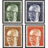 4 عدد تمبر سری پستی رئیس جمهور فدرال گوستاو هاینمان - برلین آلمان 1971 قیمت 5.6 دلار