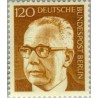 1 عدد تمبر سری پستی رئیس جمهور فدرال گوستاو هاینمان - 120 فنیک  - برلین آلمان 1971