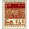 1 عدد تمبر سری پستی - بناهای قرن دوازدهم -  1.1 مارک  - برلین آلمان 1966