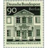 1 عدد تمبر سری پستی - بناهای قرن دوازدهم -  90 فنیک - برلین آلمان 1966