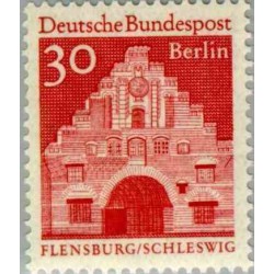 1 عدد تمبر سری پستی - بناهای قرن دوازدهم - 30 فنیک - برلین آلمان 1966
