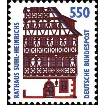 1 عدد تمبر سری پستی مناظر  - 550 فنیک  -جمهوری فدرال  آلمان 1993 قیمت 5.6 دلار