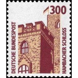 1 عدد تمبر سری پستی مناظر  - 300 فنیک  -جمهوری فدرال  آلمان 1988