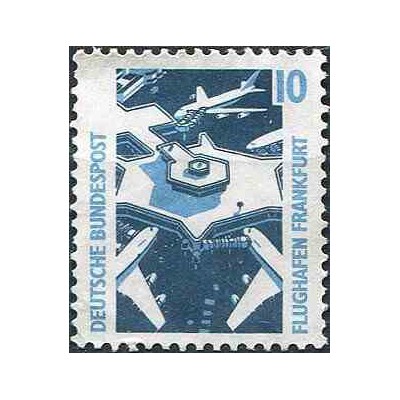 1 عدد تمبر سری پستی مناظر  - 10 فنیک  -جمهوری فدرال  آلمان 1988