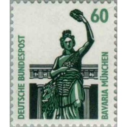 1 عدد تمبر سری پستی مناظر  - 60 فنیک  -جمهوری فدرال  آلمان 1987