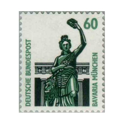 1 عدد تمبر سری پستی مناظر  - 60 فنیک  -جمهوری فدرال  آلمان 1987
