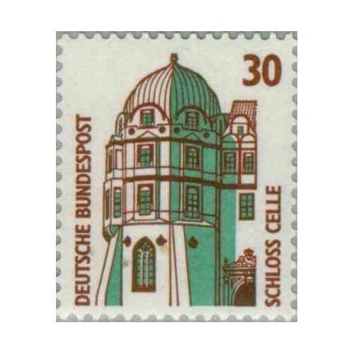 1 عدد تمبر سری پستی مناظر  - 30 فنیک  -جمهوری فدرال  آلمان 1987