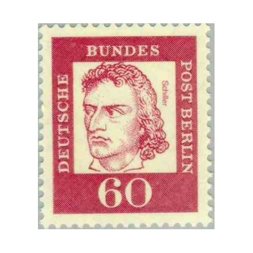 1 عدد تمبر از سری پستی مشاهیر  - 60 - برلین آلمان 1962