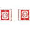 تت بش 2 عدد تمبر از سری پستی مشاهیر با نوار بین -  20 - جمهوری فدرال آلمان 1963