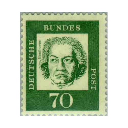 1 عدد تمبر از سری پستی مشاهیر -  70 - جمهوری فدرال آلمان 1961