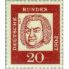 1 عدد تمبر از سری پستی مشاهیر - 20 - جمهوری فدرال آلمان 1961