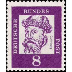 1 عدد تمبر از سری پستی مشاهیر - 8 - جمهوری فدرال آلمان 1961