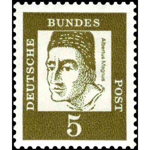 1 عدد تمبر از سری پستی مشاهیر - 5 - جمهوری فدرال آلمان 1961