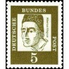 1 عدد تمبر از سری پستی مشاهیر - 5 - جمهوری فدرال آلمان 1961