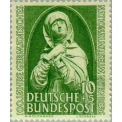 1 عدد تمبر صدمین سالگرد موزه ملی - نورنبرگ - جمهوری فدرال آلمان 1952 قیمت 16.8 دلار