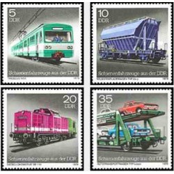 4 عدد تمبر قطارها - جمهوری دموکراتیک آلمان 1979