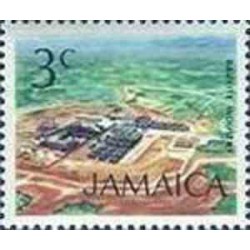 1 عدد تمبر سری پستی زیرساختها - صنعت بوکسیت - 3 - جامائیکا 1972