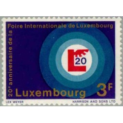 1 عدد تمبر بیستمین سالگرد نمایشگاه لوگزامبورگ - لوگزامبورگ 1968