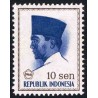 1 عدد تمبر سری پستی -  پرزیدنت سوکارنو - 10 سن - اندونزی 1966