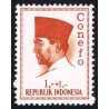 1 عدد تمبر سری پستی - کنفرانس نیروی تازه -  پرزیدنت سوکارنو - 1+1 - اندونزی 1965