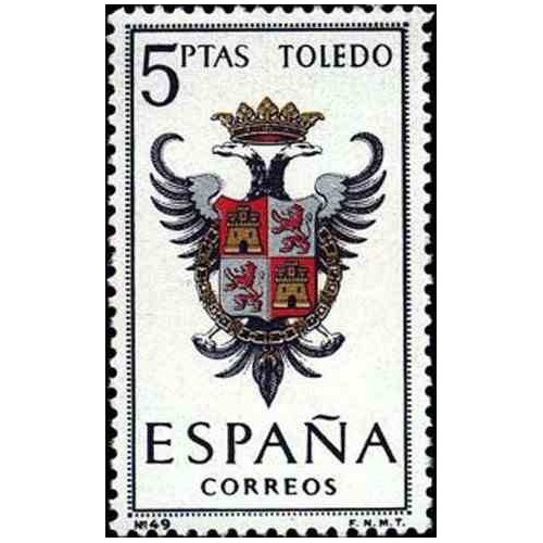1 عدد تمبر آرم استانها - Toledo - اسپانیا 1966