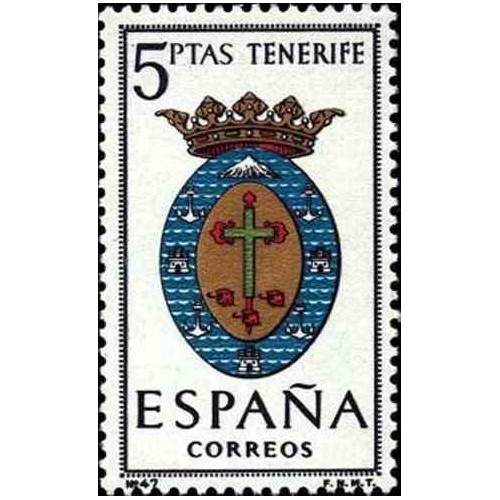 1 عدد تمبر آرم استانها - Tenerife - اسپانیا 1965