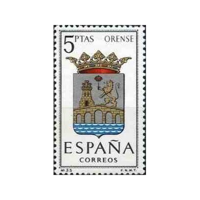 1 عدد تمبر آرم استانها -  Orense - اسپانیا 1964