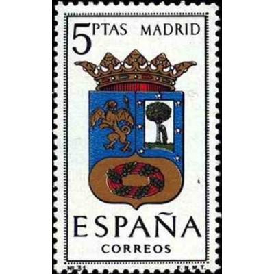 1 عدد تمبر آرم استانها -  Madrid - اسپانیا 1964