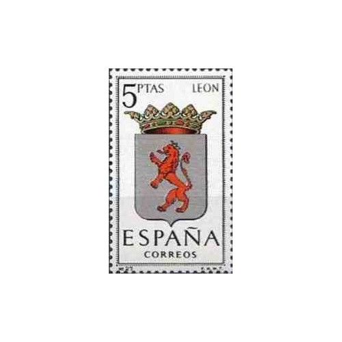 1 عدد تمبر آرم استانها -   León - اسپانیا 1964