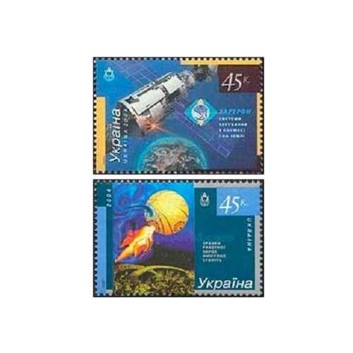 2 عدد تمبر اوکراین,دولت فضایی - اوکراین 2004 2 عدد تمبر اوکراین,دولت فضایی - اوکراین 2004
