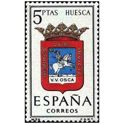 1 عدد تمبر آرم استانها -  Huesca - اسپانیا 1963