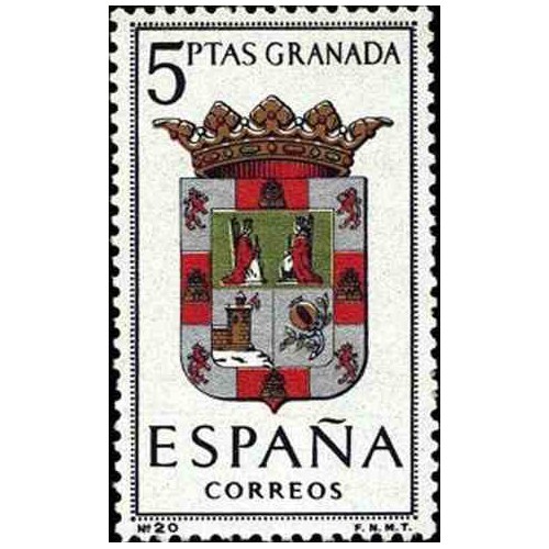 1 عدد تمبر آرم استانها -  Granada - اسپانیا 1963