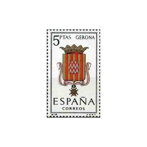 1 عدد تمبر آرم استانها -  Gerona - اسپانیا 1963