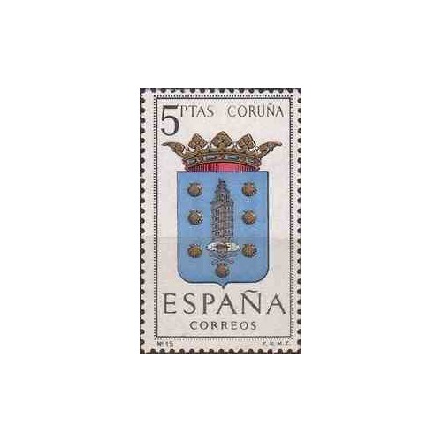 1 عدد تمبر آرم استانها -  Coruña - اسپانیا 1963