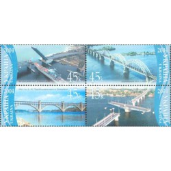 4 عدد تمبر پل های اوکراین - اوکراین 2004