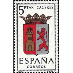 1 عدد تمبر آرم استانها -  Cáceres - اسپانیا 1962