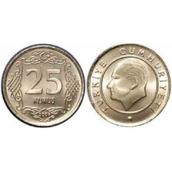 سکه 25 کروز - مس نیکل - ترکیه 2011 بانکی