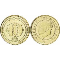 سکه 10 کروز - مس نیکل روی - ترکیه 2011 بانکی