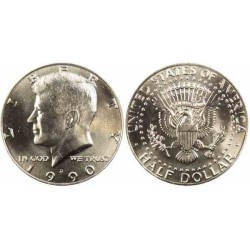 سکه نیم دلاری - نیکل مس - آمریکا 1990 بانکی