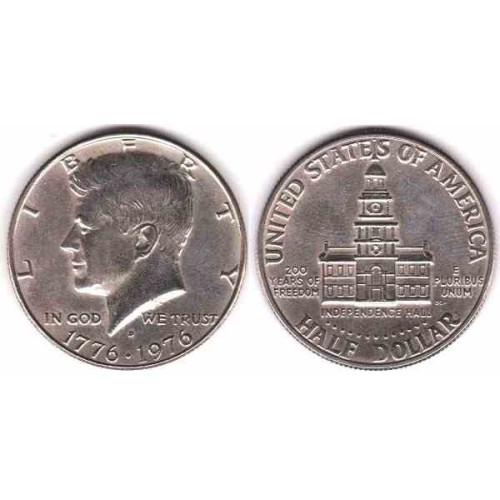 سکه نیم دلاری - یادبود 200مین سالگرد آمریکا - نیکل مس - آمریکا 1976 غیر بانکی سکه نیم دلاری - یادبود 200مین سالگرد آمریکا - نیکل مس - آمریکا 1976 غیر بانکی