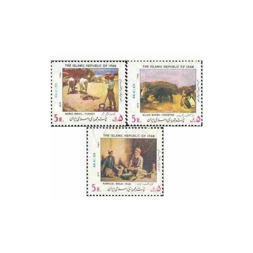 1965 - 3 عدد تمبر همکاری عمران منطقه ای 1358 تک