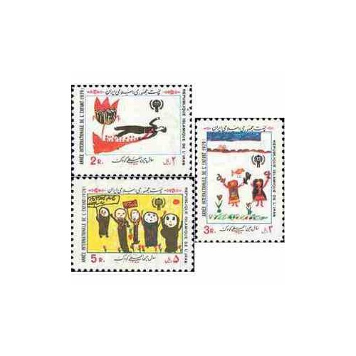 1969 - 3 عدد تمبر سال جهانی کودک 1358 تک