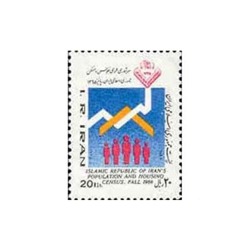 2197 - تمبر سرشماری نفوس و مسکن 1365