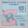 1 عدد تمبر  پنجاهمین سالگرد سازمان بین المللی کار - I.L.O - پست هوائی - السالوادور 1969