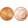 سکه 2 سنت یورو - مس روکش فولاد -فرانسه 2015 غیر بانکی