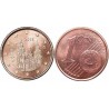 سکه 1 سنت یورو - مس روکش فولاد - اسپانیا 2012 غیر بانکی