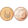 سکه 2 سنت یورو - مس روکش فولاد - اسپانیا 2015 غیر بانکی