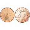 سکه 2 سنت یورو - مس روکش فولاد - ایتالیا 2010 غیر بانکی